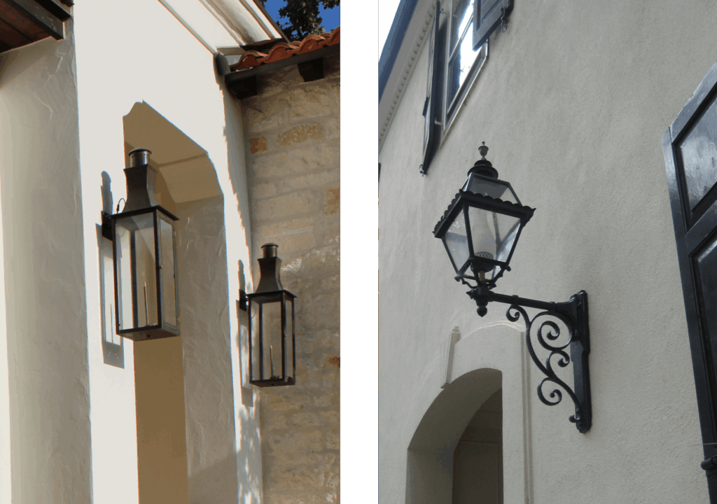 Spanish Colonial Lights Handwrought Style Iron or Copper