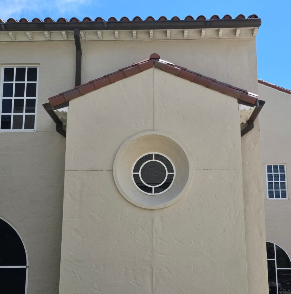 Spanish Colonial with Thick Massing and Deep Inset Window MT Mann Co.